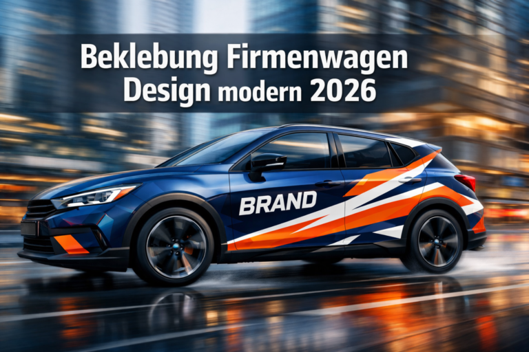 Beklebung Firmenwagen Design modern