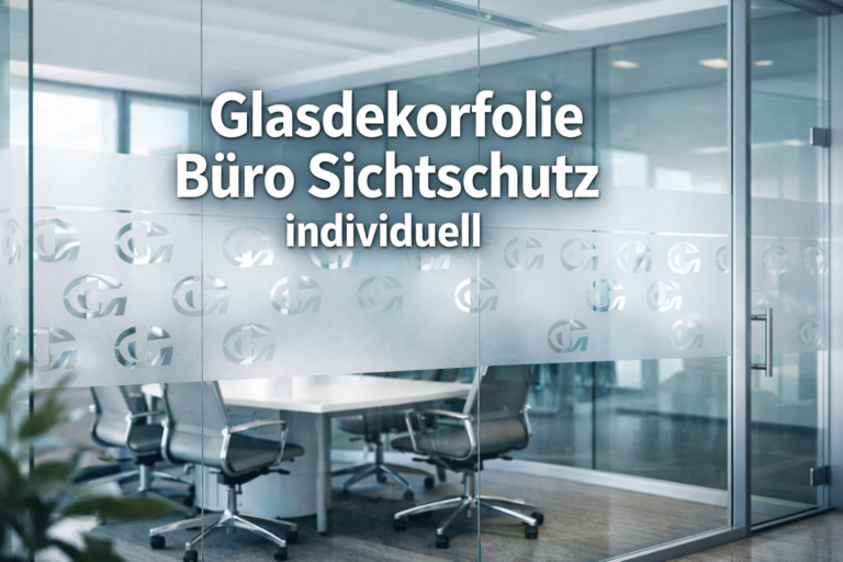 Glasdekorfolie Büro Sichtschutz individuell