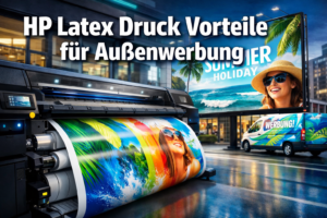 HP Latex Druck Vorteile für Außenwerbung