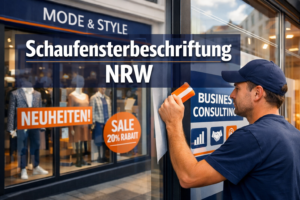 Schaufensterbeschriftung NRW