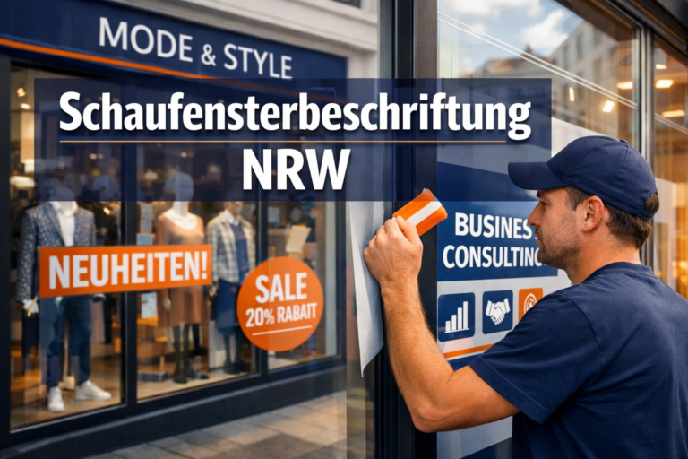 Schaufensterbeschriftung NRW