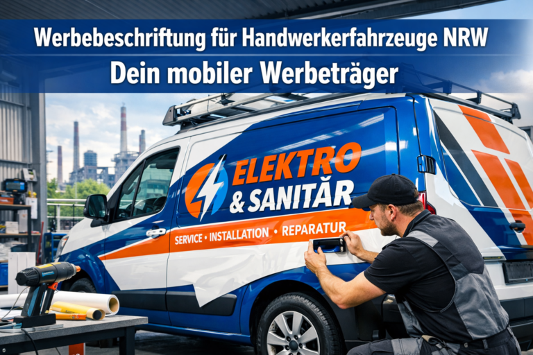 Werbebeschriftung für Handwerkerfahrzeuge NRW