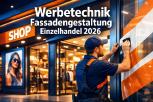 Werbetechnik Fassadengestaltung Einzelhandel 2026