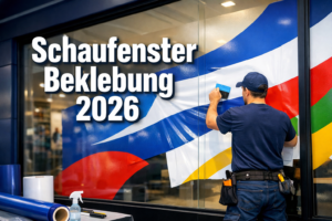 schaufenster beklebung