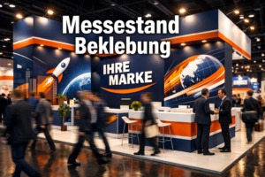 Messestand Beklebung