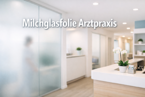 Milchglasfolie Arztpraxis