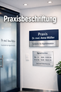 Praxisbeschriftung