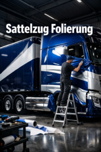 Sattelzug Folierung