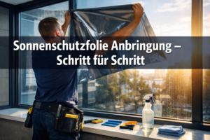 Sonnenschutzfolie Anbringung