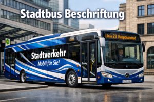Stadtbus Beschriftung
